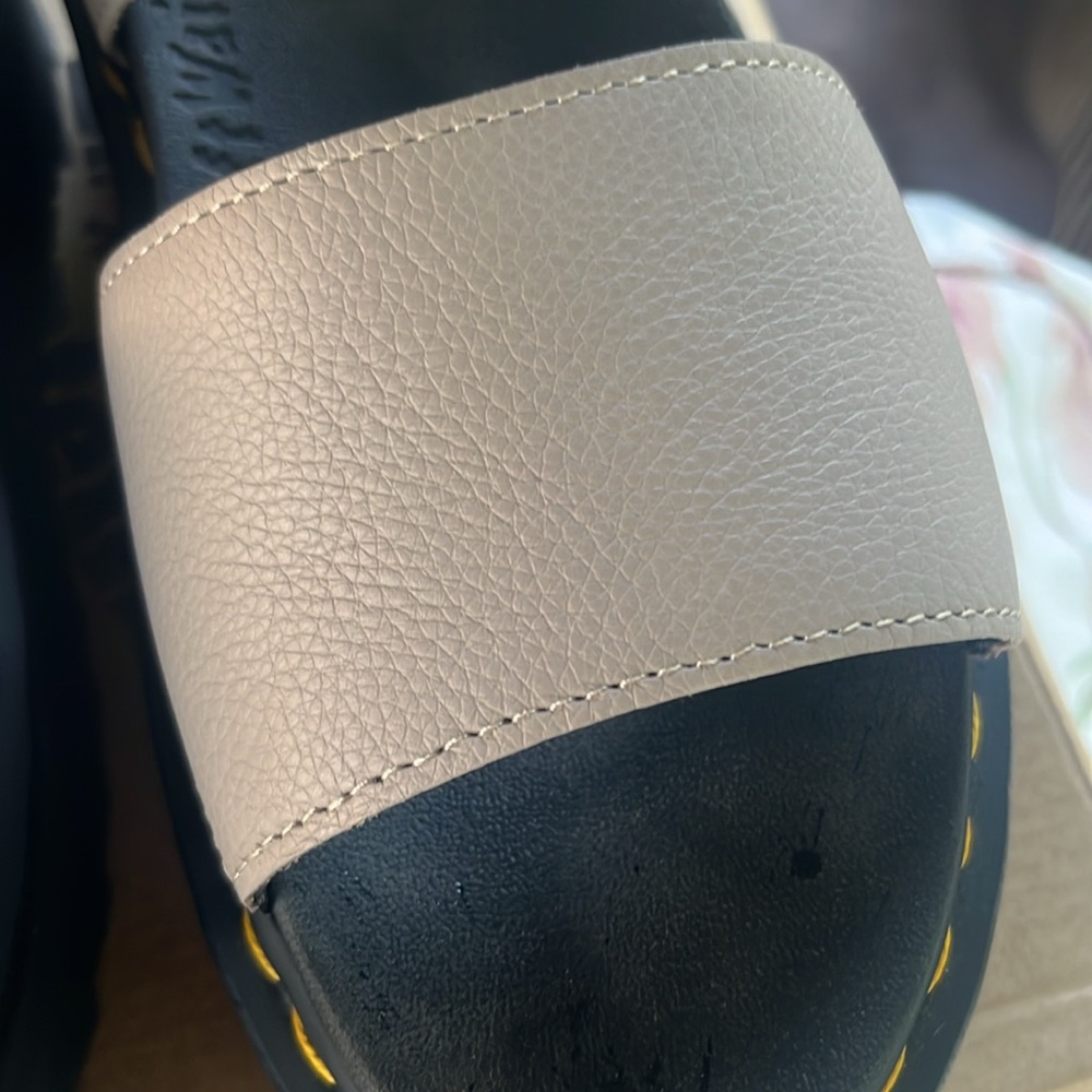 Dr. Martens Black and Cream Sandals - Picture 5 of 13